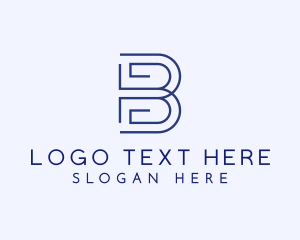 Simple Company Brand Letter B Logo