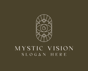 Boho Eye Celestial Star logo design