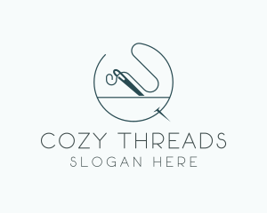 Needle Sewing Handmade Sewing logo design