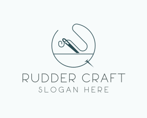 Needle Sewing Handmade Sewing logo design