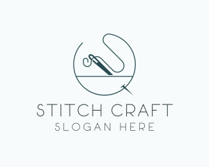 Needle Sewing Handmade Sewing logo design