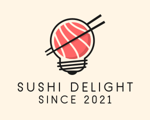 Japanese Sushi Bulb logo