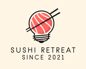 Japanese Sushi Bulb logo design