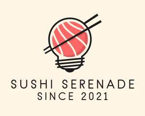 Japanese Sushi Bulb logo