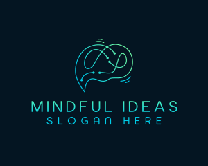 Cyber AI Mind logo design