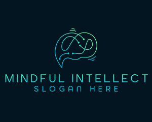 Cyber AI Mind logo design