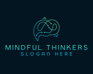 Cyber AI Mind logo design