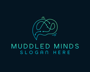 Cyber AI Mind logo design