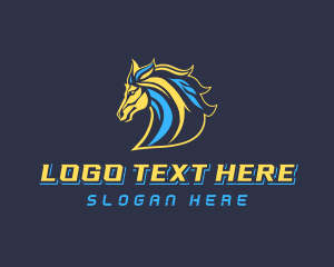 Horse Stallion Equestrian logo