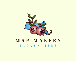 Massachusetts Cranberry Fruit logo design