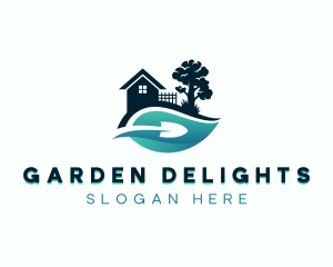 Garden Shovel Landscaping logo design