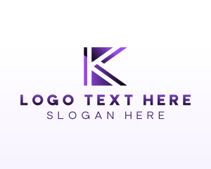 Social Media - Marketing Business Enterprise Letter K logo design