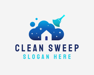 Dusty Home Cleaning logo design