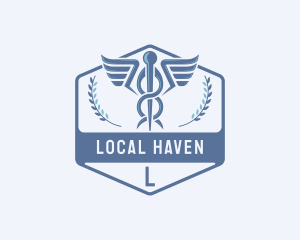 Caduceus Medical Hospital logo design