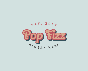 Retro Pop Cursive logo design