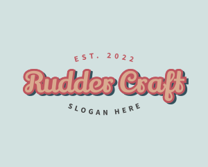 Retro Pop Cursive logo design