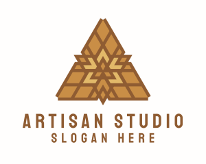 Triangular Handicraft Pattern logo design