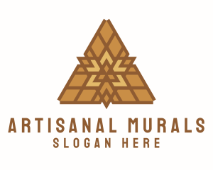 Triangular Handicraft Pattern logo design