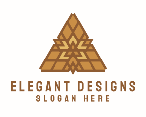 Triangular Handicraft Pattern logo design