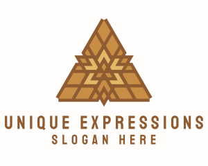 Triangular Handicraft Pattern logo design