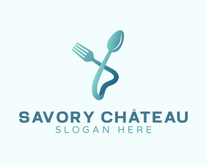 Restaurant Food Cutlery logo design