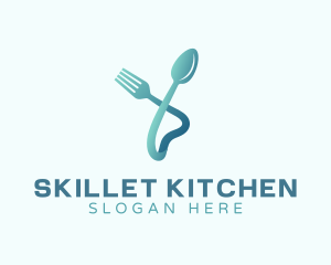 Restaurant Food Cutlery logo design