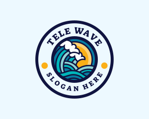 Beach Wave Resort logo design