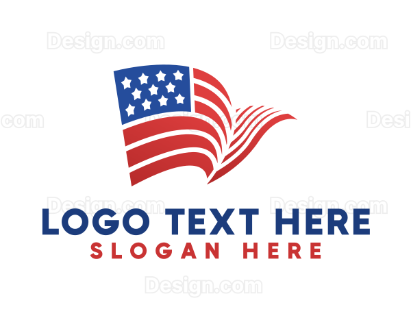 USA Flag Nation Logo