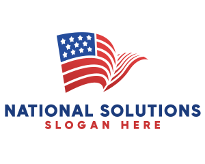 USA Flag Nation logo design