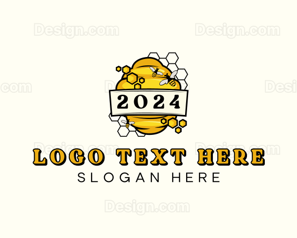 Organic Honey Beehive Logo