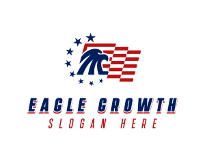 American Eagle Flag logo design