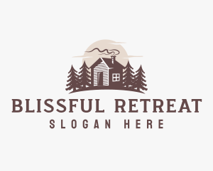 Forest Wooden Cabin Logo