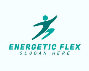 Fitness Running Man logo design