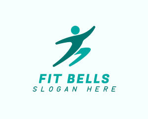 Fitness Running Man logo design