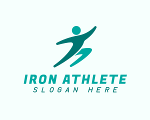 Fitness Running Man logo design