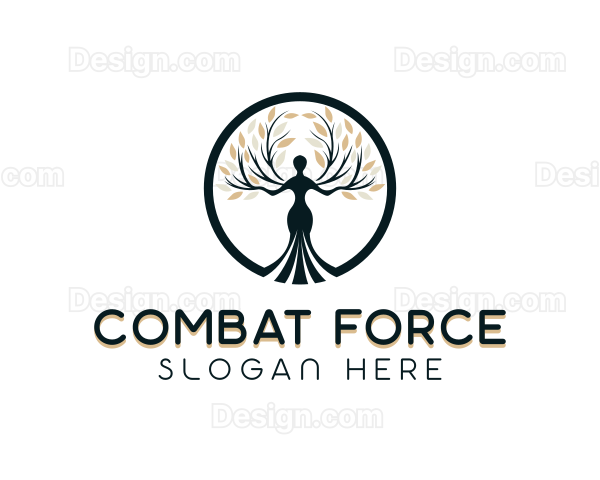 Yoga Meditation Wellness Logo