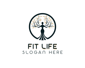 Yoga Meditation Wellness Logo