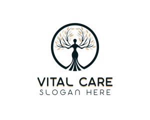 Yoga Meditation Wellness Logo