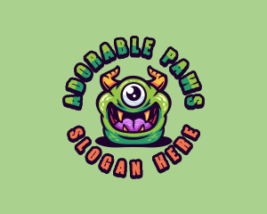 Scary Monster Creature logo design