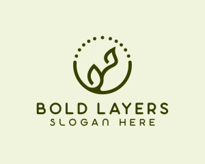 Minimalist Plant Spa logo design