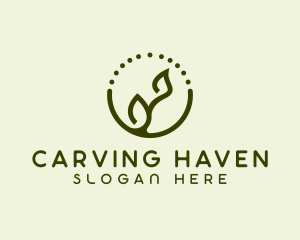 Minimalist Plant Spa logo design