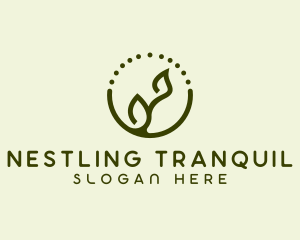 Minimalist Plant Spa logo design