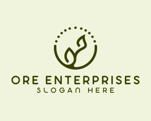 Minimalist Plant Spa logo design