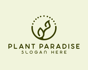 Minimalist Plant Spa logo design