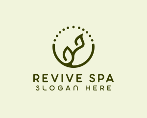 Minimalist Plant Spa logo design