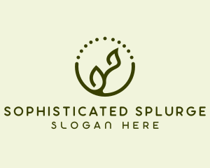 Minimalist Plant Spa logo design