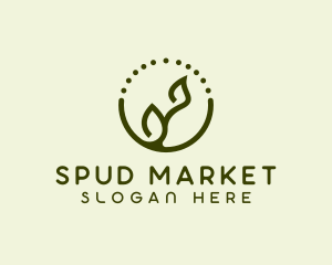 Minimalist Plant Spa logo design