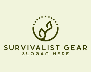 Minimalist Plant Spa logo design