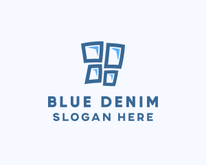 Blue Window Pane logo design