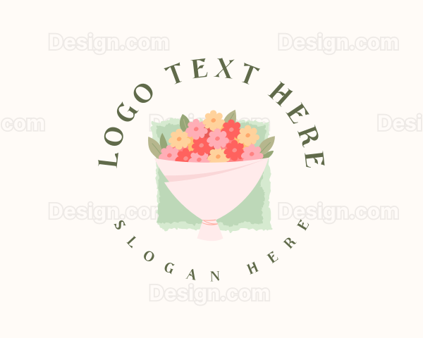 Romantic Flower Bouquet Logo